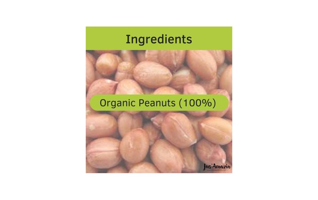 Jus' Amazin Peanut Butter, All Natural    Glass Jar  200 grams